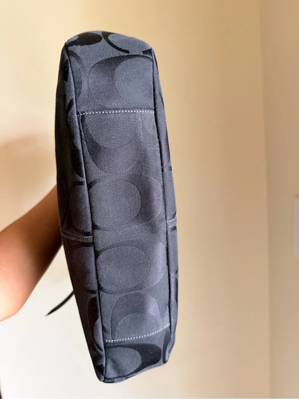 Coach Chelsea Ashlyn Black Signature Jacquard Shoulder Bag
